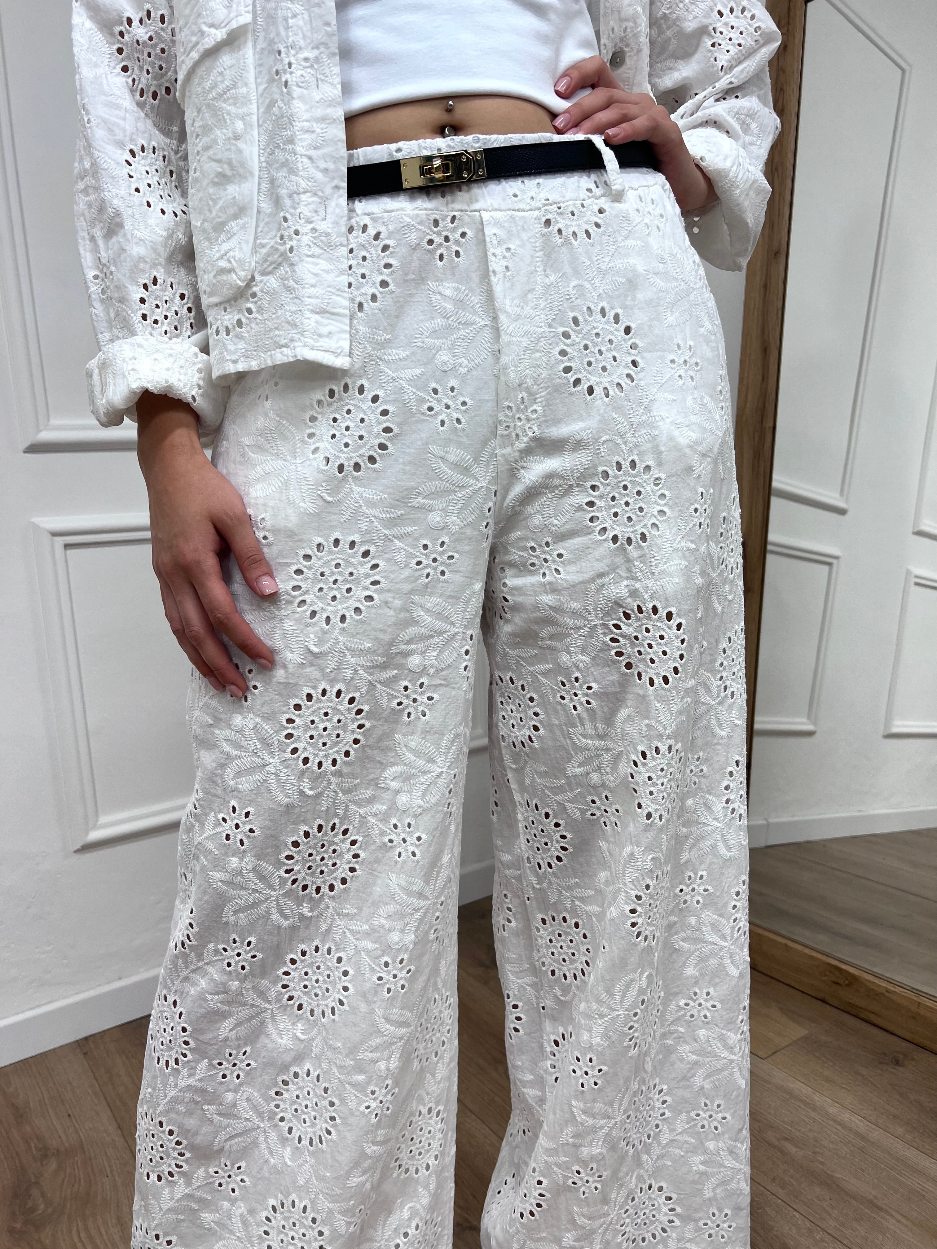 PANTALONE PALAZZO SANGALLO PATTY LATTE SUSY MIX
