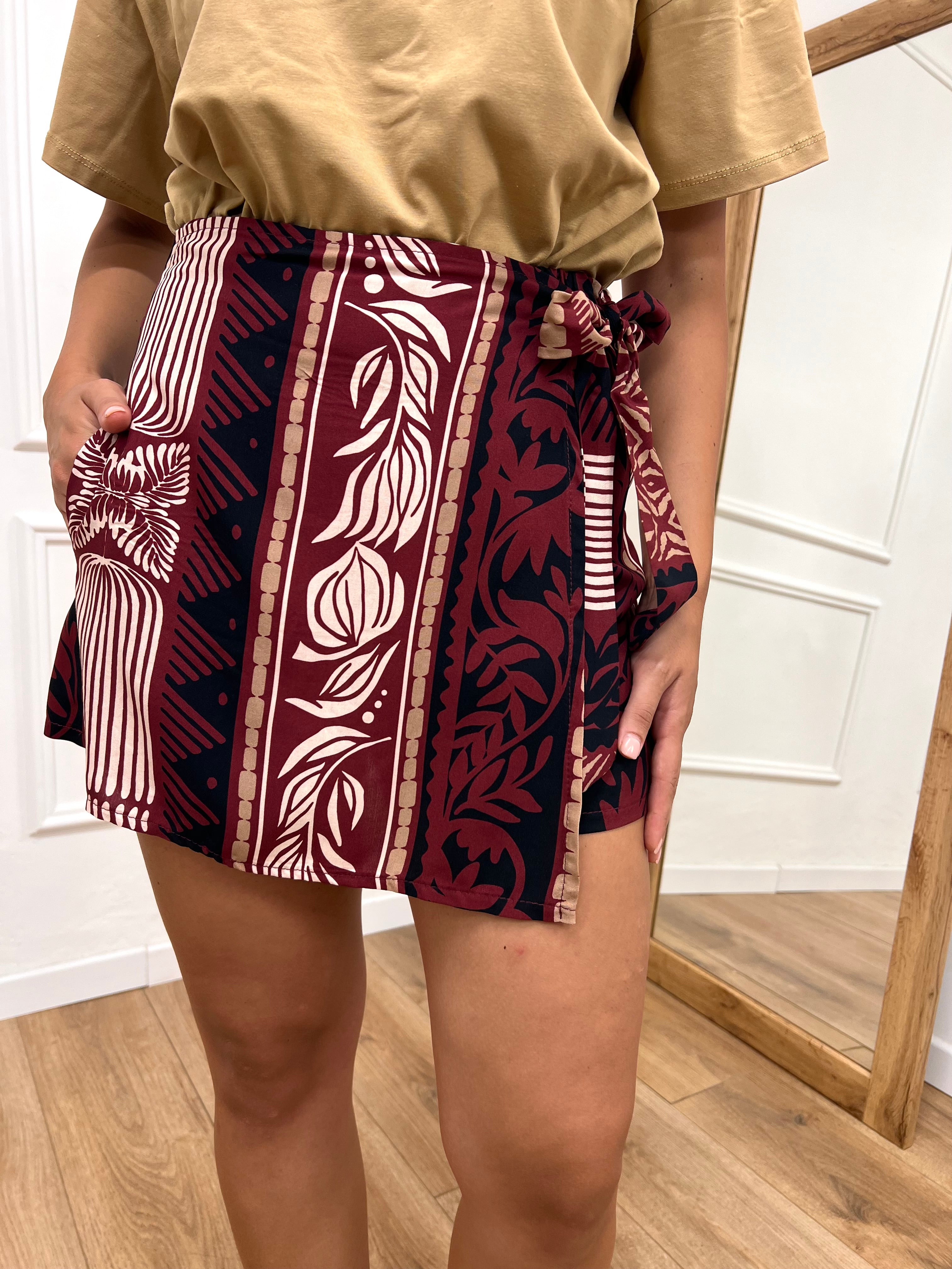 SHORT PAREO STAMPA AFRICA FICO SUSY MIX