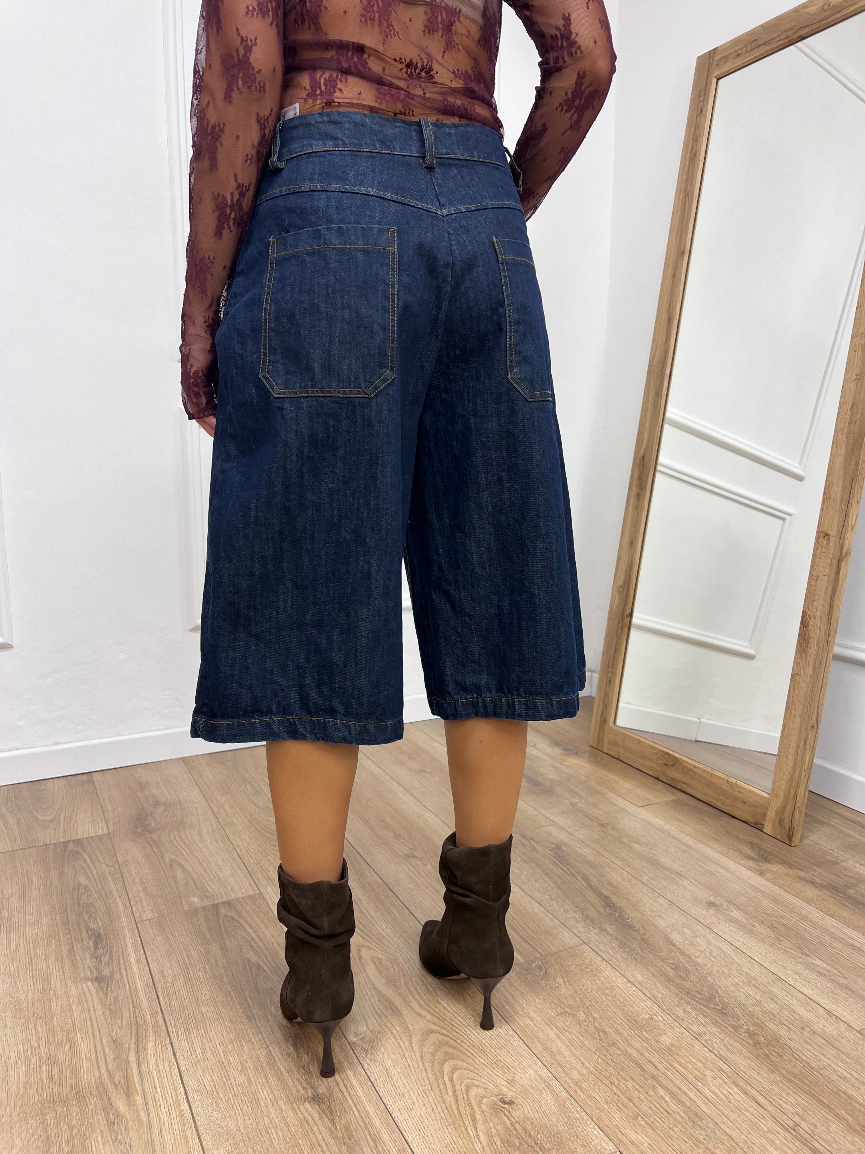 BERMUDA DENIM UTILITY GAIA BLU ZERO SUSY MIX