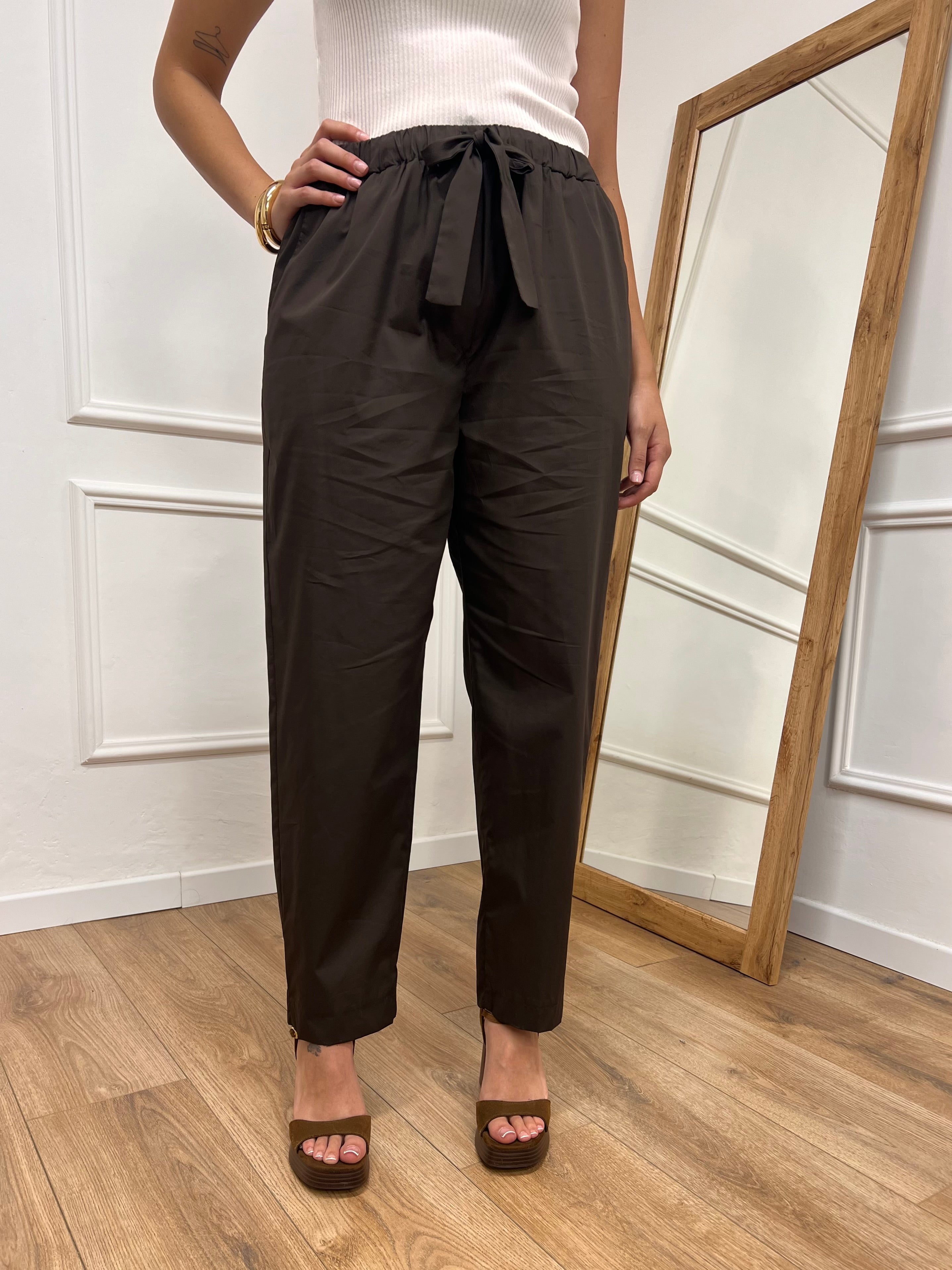 PANTALONE LACCIO TELA PARACADUTE MORO MOTEL