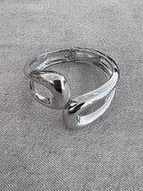 BRACCIALE RIGIDO DETTAGLIO ASIMMETRICO GAIA SILVER