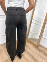 DENIM BARREL VITA REGOLARE MORO WASHED SUSY MIX