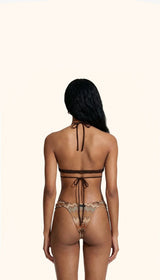 BIKINI TRIANGOLO ALTO E SLIP FISSO MULTICOLOR ME FUI