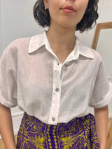 CAMICIA LUNGA MUSSOLA M/C BOTTONI JALE BIANCO SUSY MIX