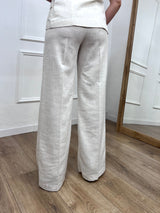 PANTALONE FULL LENGHT LINO NORA LATTE MOTEL