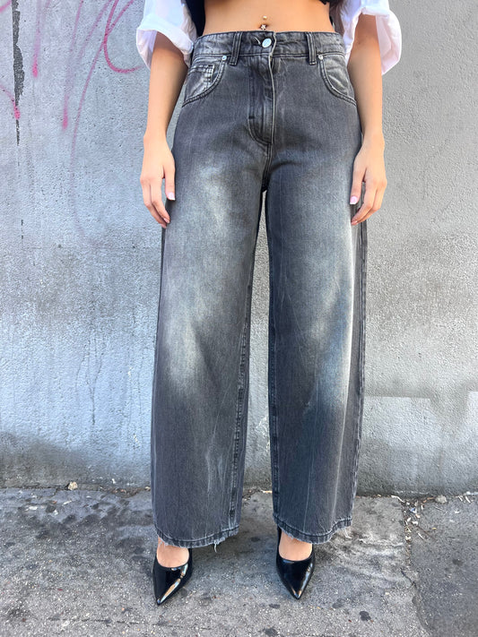 SUSY MIX DENIM  VITA REGULAR BARREL SIRIA GRIGIO