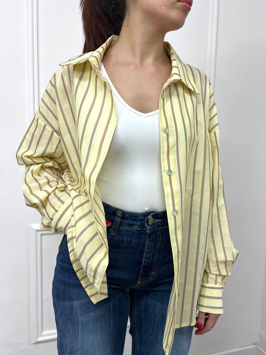 SUSY MIX CAMICIA OVER GESSATA PENNY GIALLO