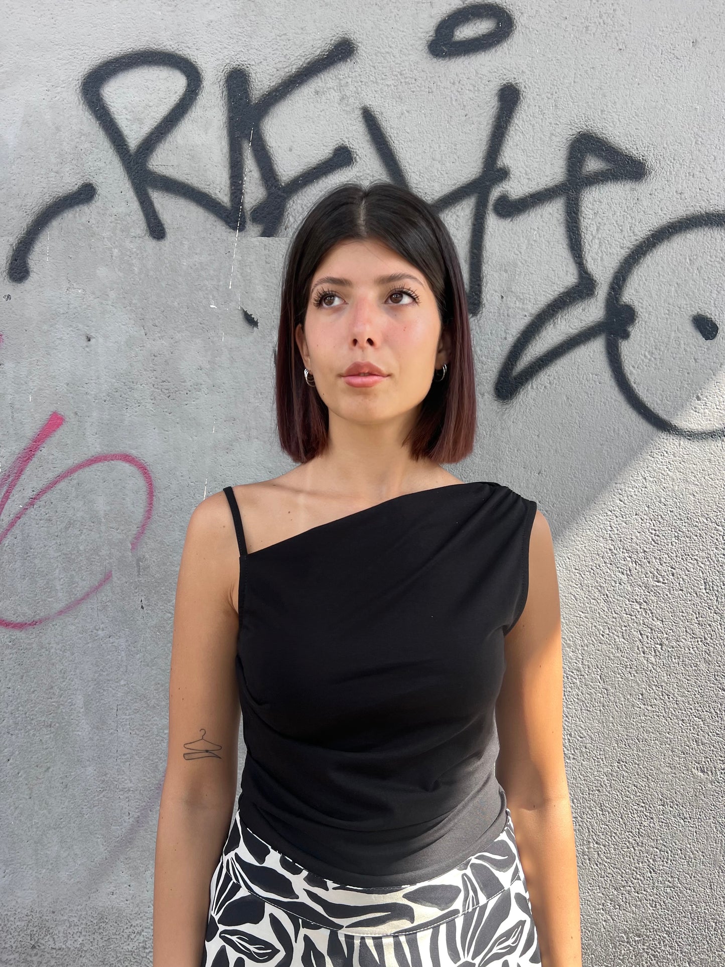 SUSY MIX CANOTTA MONOSPALLA ROBY NERO