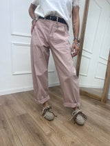PANTALONE COTONE BALLON  STELLINA ROSA SUSY MIX