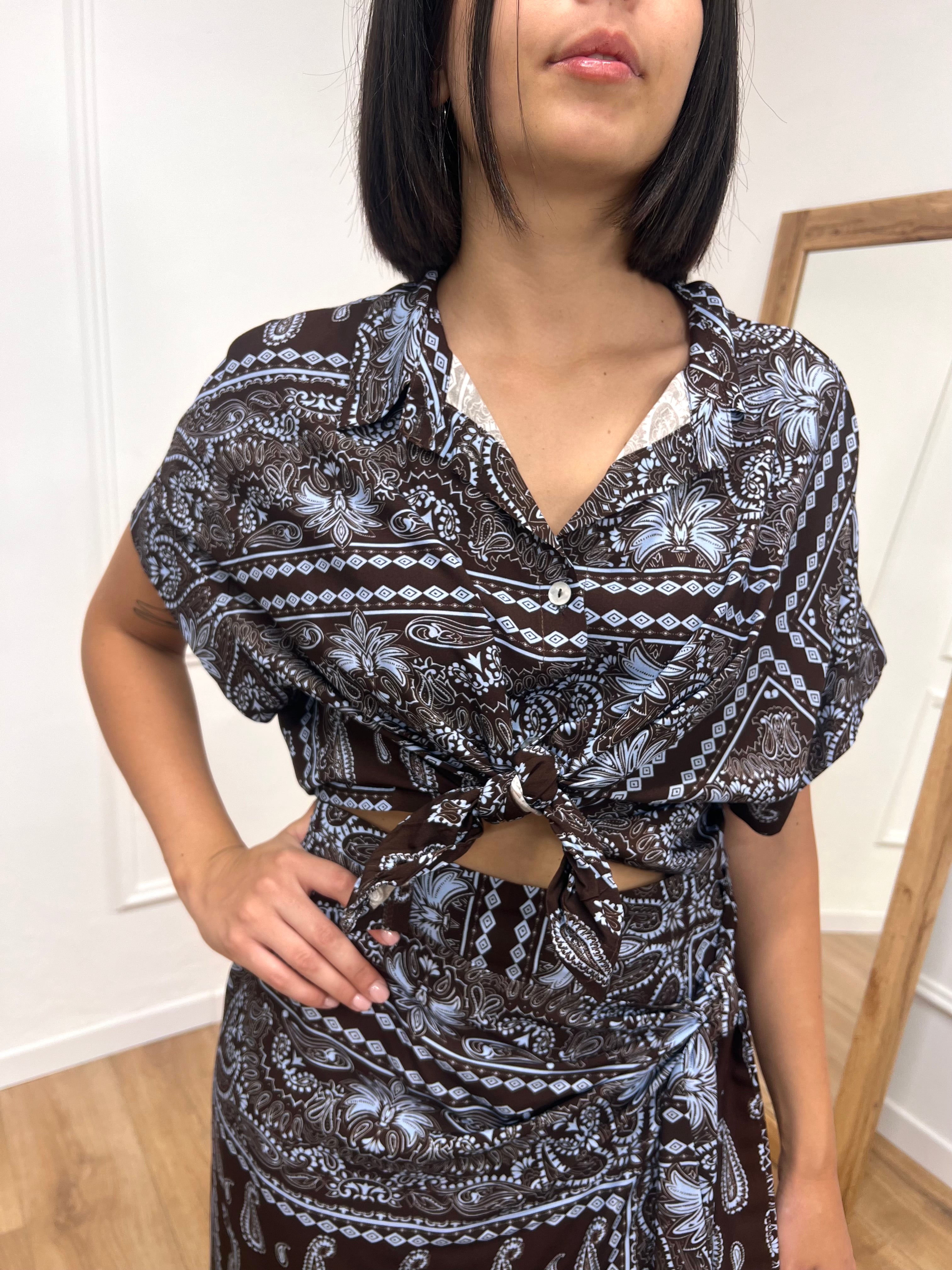 BLUSA BOTTONCINI FANTASIA BANDANA MORO SUSY MIX