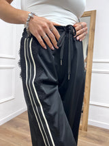 PANTALONE BALLON BANDA & PIZZO DAIANA NERO SUSY MIX