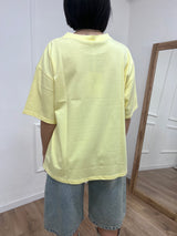 T-SHIRT M/C OVER BASIC NATALIA GIALLO SUSY MIX