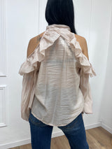 BLUSA CUT OUT ROUCHES ALENA CIPRIA SUSY MIX