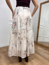 GONNA LUNGA FANTASIA FIORI  LINDA LATTE SUSY MIX
