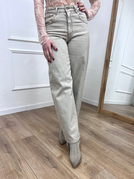 SUSY MIX DENIM VITA ALTA WIDE LEG EDDIE SABBIATO