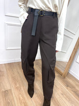 PANTALONE OVETTO CARGO MORO SUSY MIX