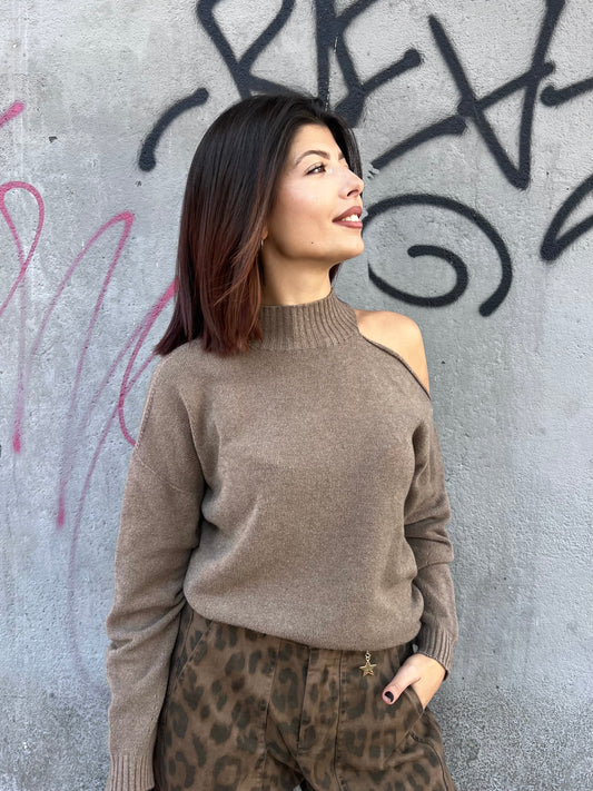 SUSY MIX MAGLIA CUT OUT COLLO NENA KASHA