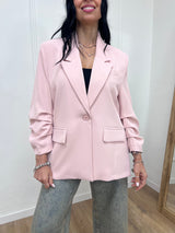 GIACCA UN BOTTONE SPACCHI LATO BRUNA ROSA SUSY MIX