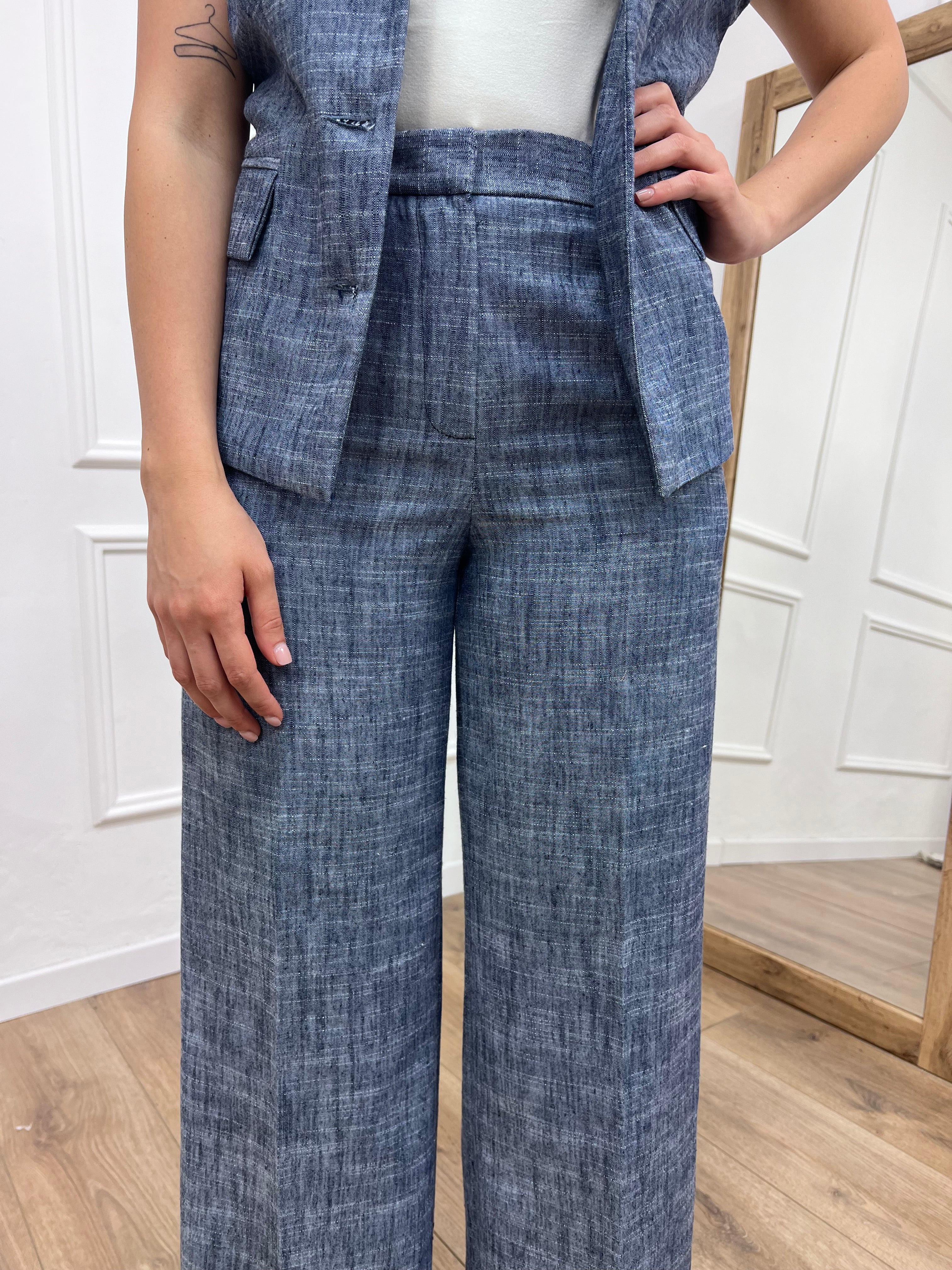 PANTALONE FULL LENGHT NORA COLOR DENIM MOTEL
