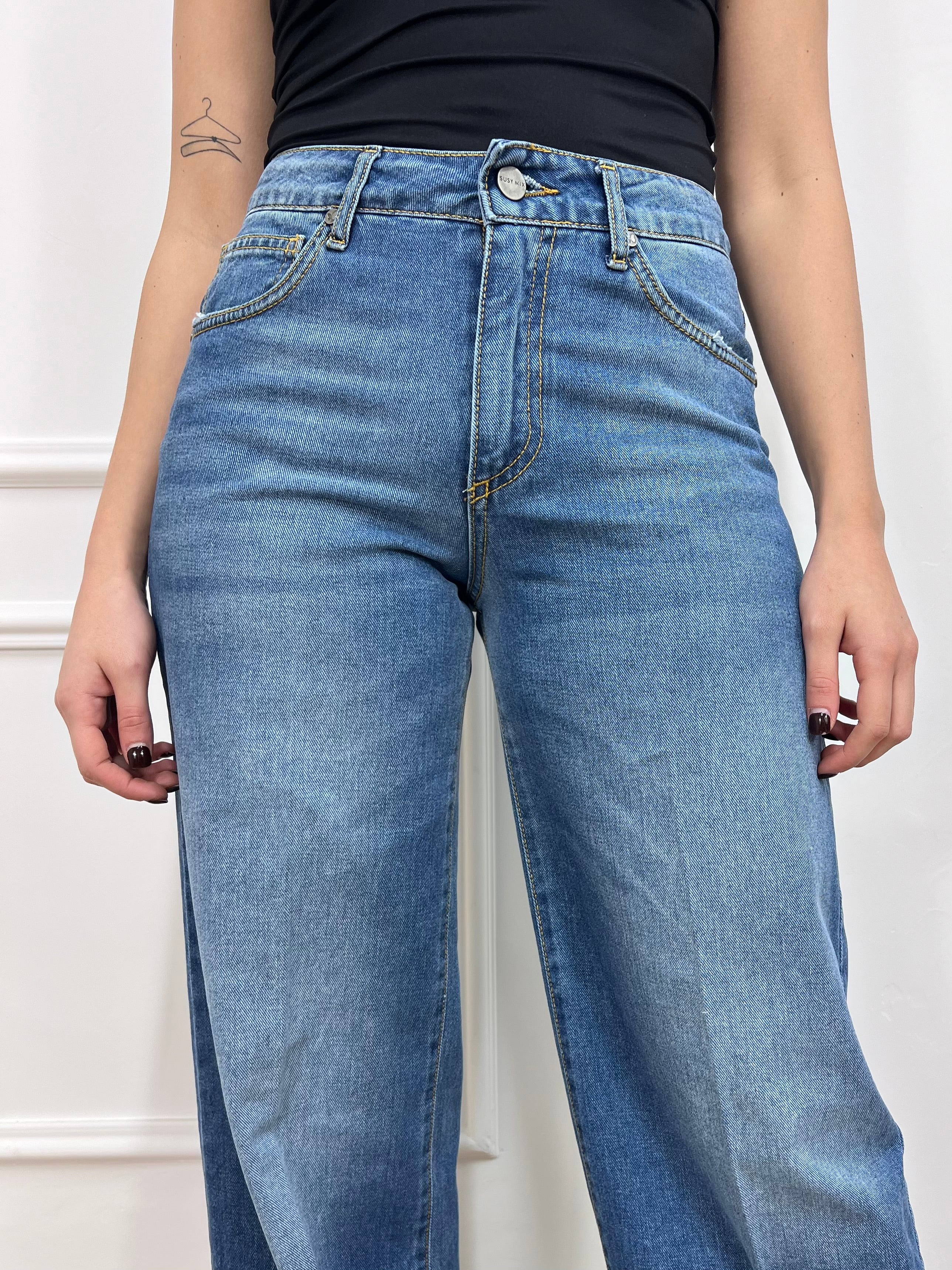 DENIM VITA ALTA PALAZZO J’ELISA BLU SUSY MIX