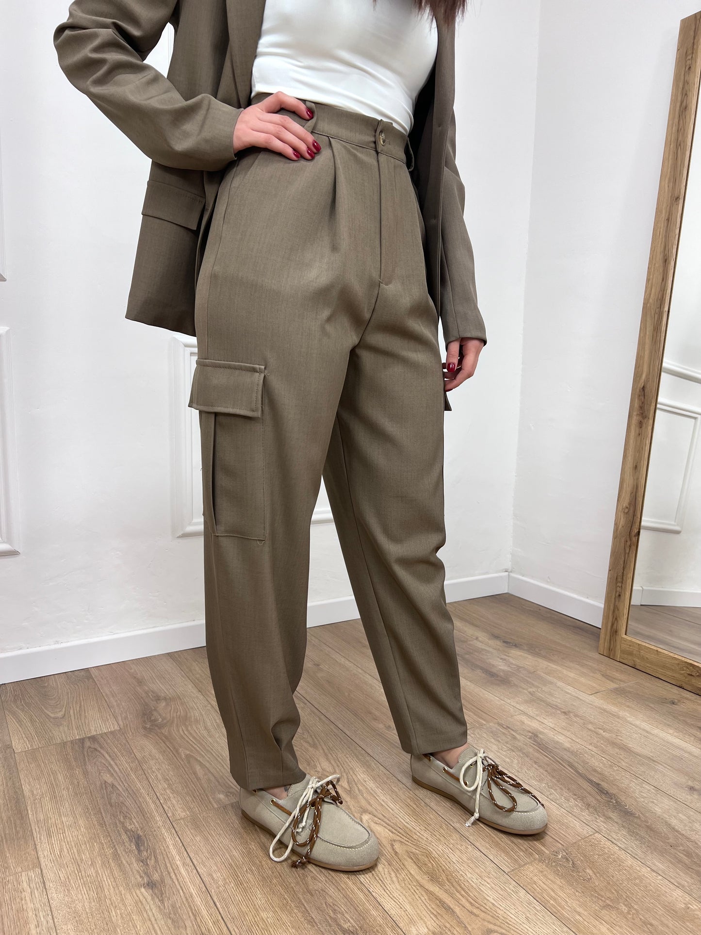 SUSY MIX PANTALONE VITA ALTA CARGO CECILIA CACHA