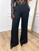 PANTALONE PALAZZO FLUIDO MARTA NERO SUSY MIX
