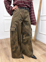 PANTALONE BARREL CARGO CAMOUFLAGE SUSY MIX