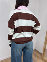 MAGLIA POLO  RIGATA M/LUNGA ANDREIA ROSA SUSY MIX