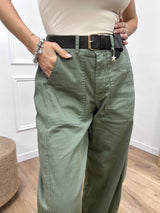 PANTALONE COTONE BALLON  STELLINA MILITARE SUSY MIX