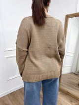 CARDIGAN FILO OVER TASCHE BENEDETTA CORDA SUSY MIX