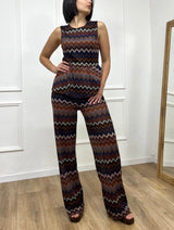 CANOTTA CROCHET SCOLLO INCROCIO SANNIE BLU SUSY MIX