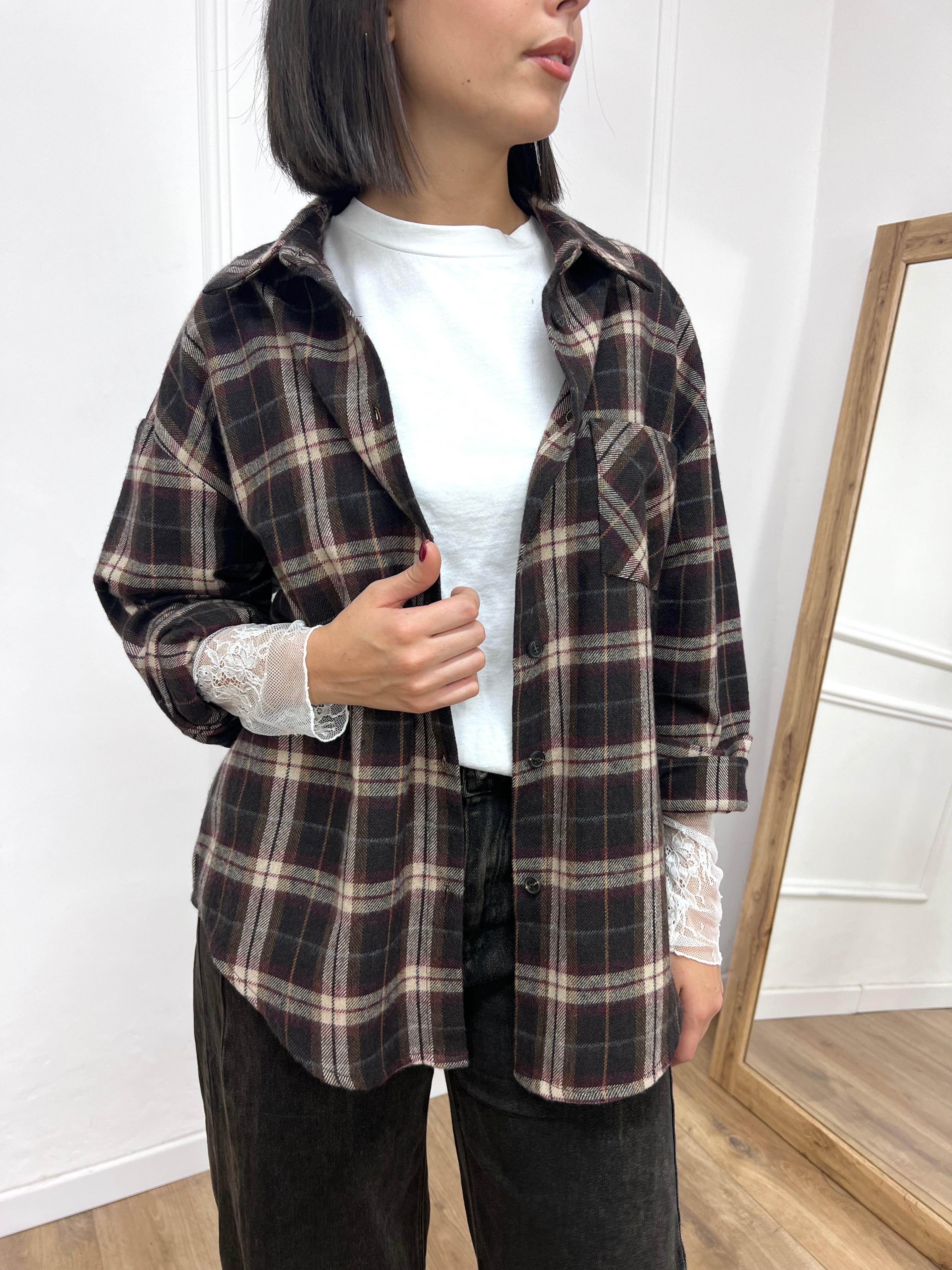 CAMICIA CHECK FLANELLA PAMELA MORO MOTEL