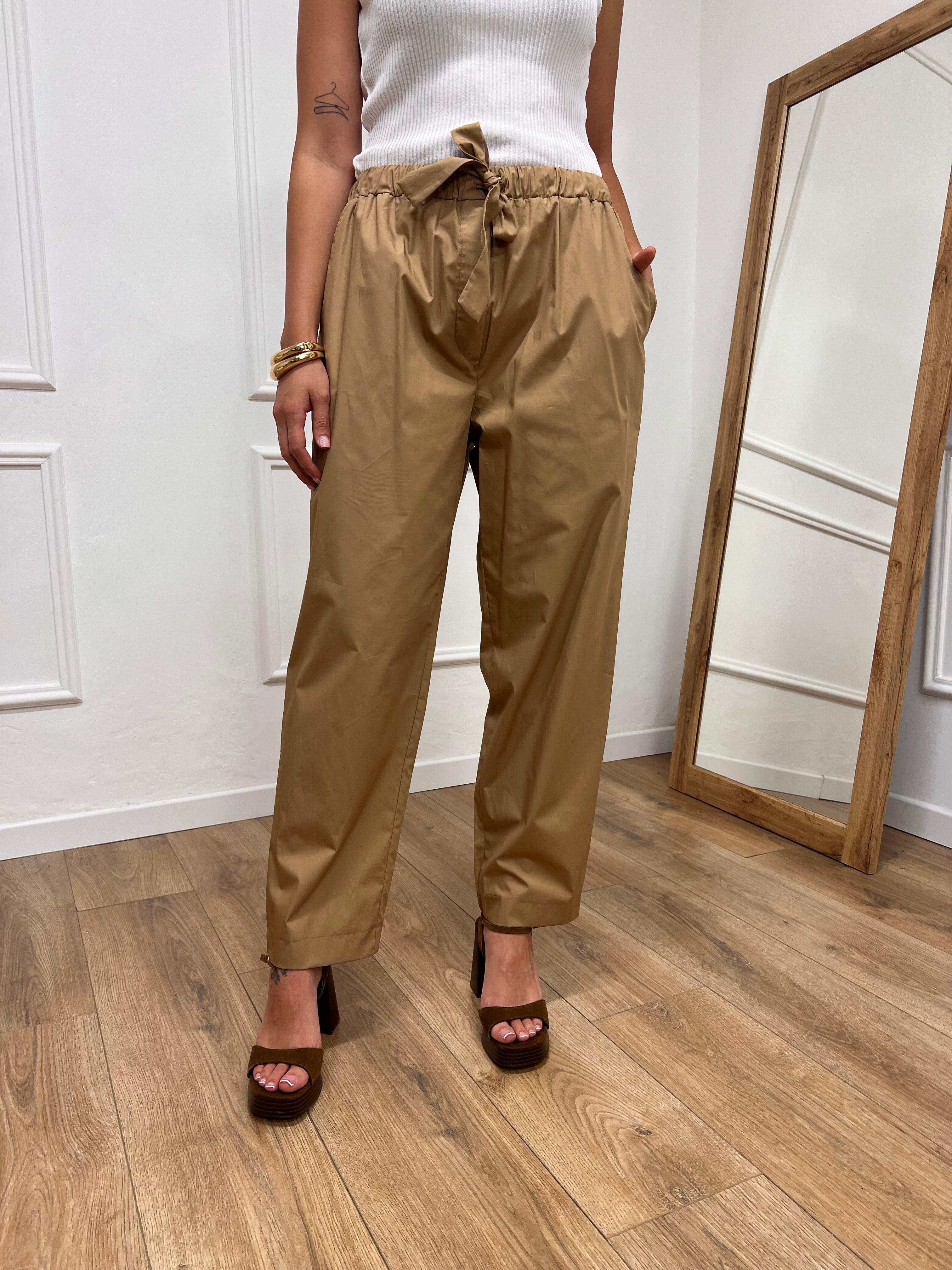 PANTALONE LACCIO TELA PARACADUTE CAMEL MOTEL