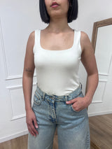 CANOTTA SCOLLO QUADRO JERSEY IRMA BURRO SUSY MIX