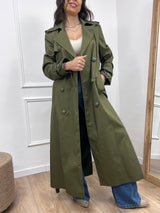 TRENCH LUNGO IRMA MILITARE SUSY MIX