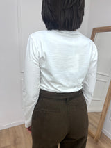 MAGLIA SERAFINO M/LUNGA LATTE SUSY MIX