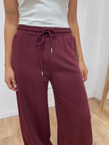PANTALONE FELPA PALAZZO CON LACCIO SARA BAROLO