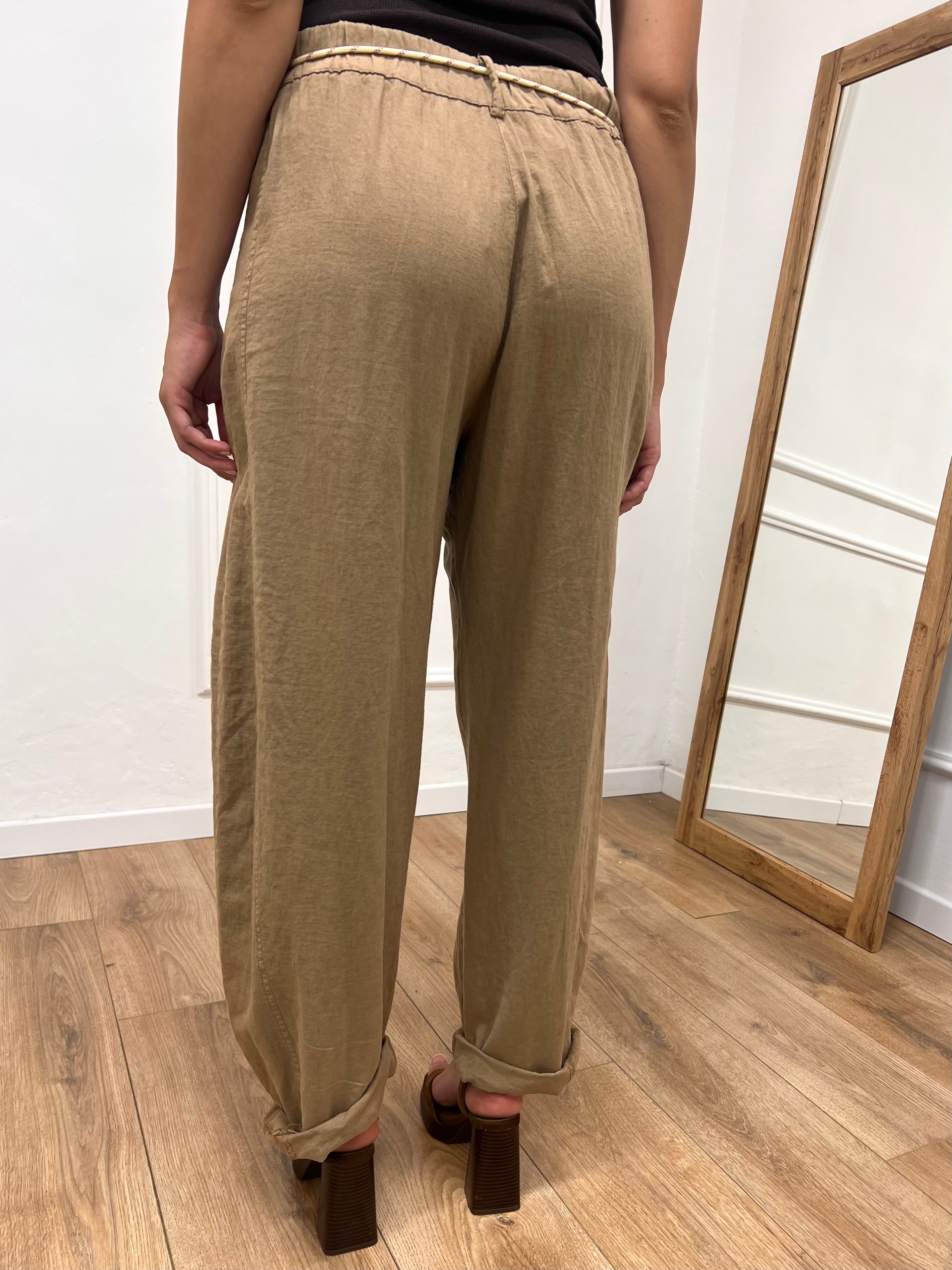 PANTALONE BALLON STELLINA LINO SABBIA SUSY MIX