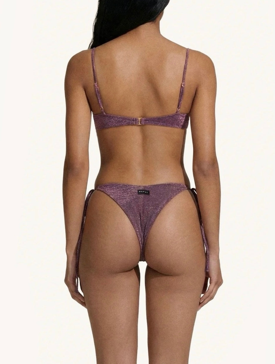 SLIP LUREX AMERICANO REGOLABILE BORDEAUX ME FUI