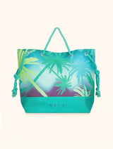 BORSA MARE MANICI CORDA FANTASIA VERDE ME FUI
