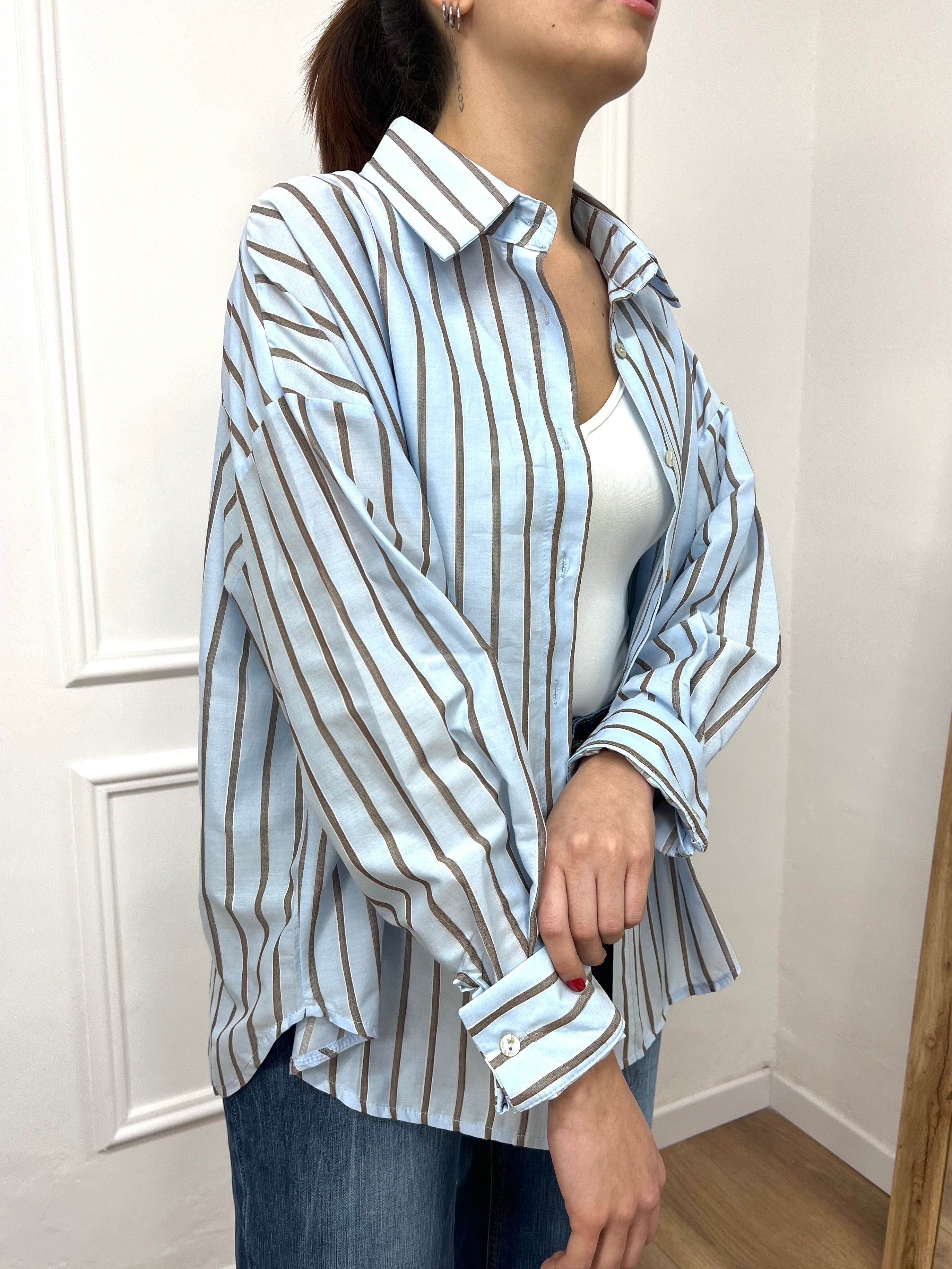 CAMICIA OVER GESSATA PENNY CELESTE SUSY MIX
