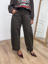 PANTALONE BALLON STELLINA TELA DENIM MORO SUSY MIX