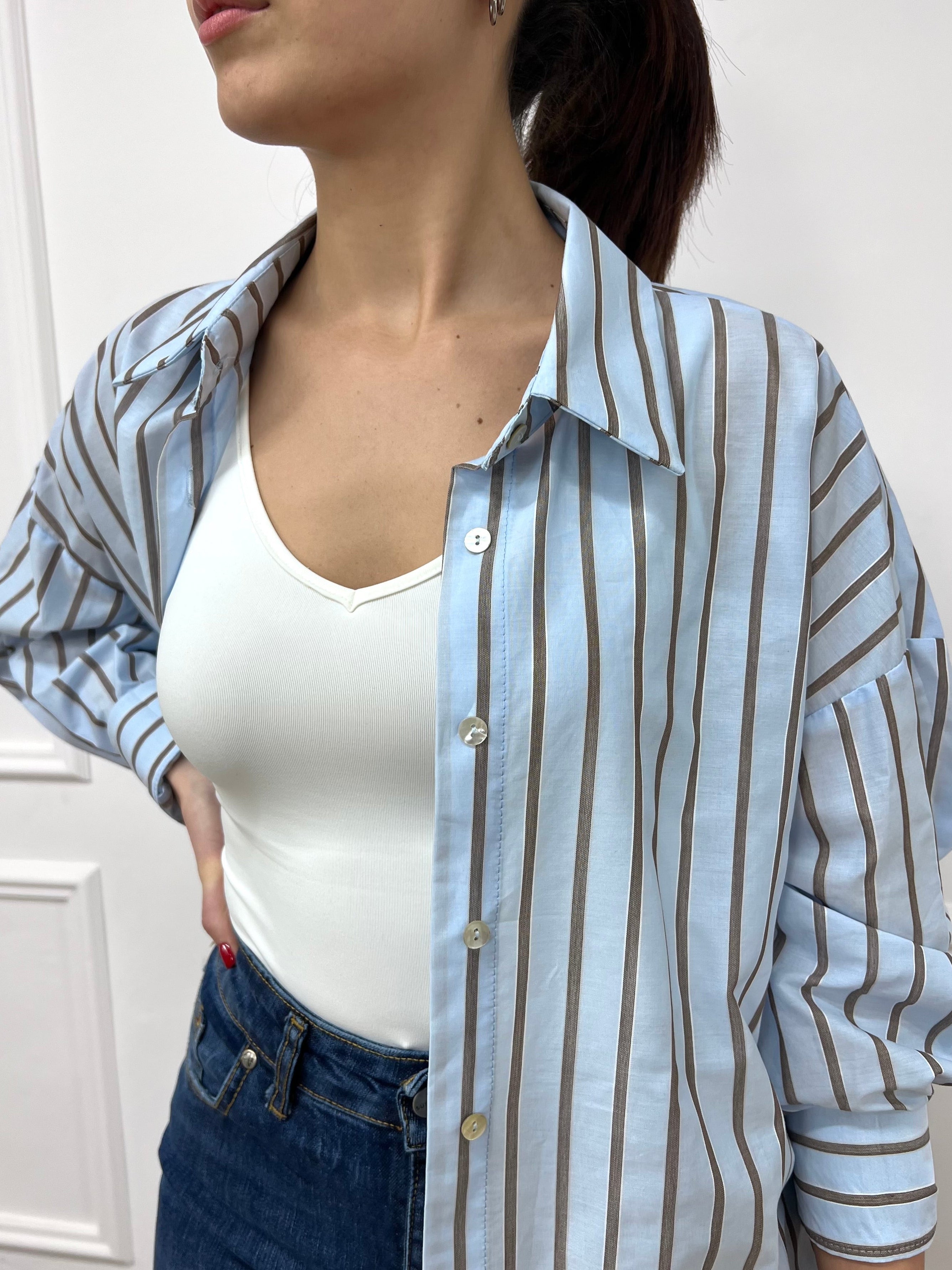 CAMICIA OVER GESSATA PENNY CELESTE SUSY MIX