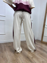 PANTALONE LACCIO BANDA CUPRO IRINA BURRO MOTEL