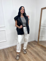 PANTALONE VITA ALTA OVETTO” CUORE” LATTE SUSY MIX