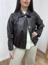 BOMBER ECO TRAMA INTRECCIATA BOTTEGA MORO SUSY MIX