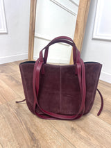 BORSA TOTE PELLE CAMOSCIO CYME BAROLO