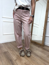 PANTALONE VITA ALTA OVETTO “CUORE” ROSA SUSY MIX