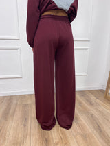 PANTALONE FELPA PALAZZO CON LACCIO SARA BAROLO