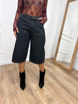 BERMUDA DENIM UTILITY GAIA DARK SUSY MIX
